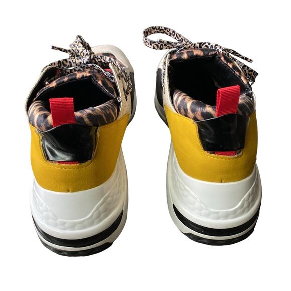 STEVE MADDEN Sneaker Women’s Size 10 Leopard Cliff Leather Safari - Picture 5 of 10